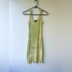 Ambience light green tie-dye dress